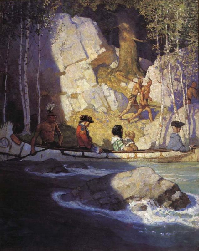 NC Wyeth The Captives china oil painting image